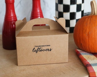 Thanksgiving Leftovers Box, Thanksgiving To Go Box, Leftovers Box