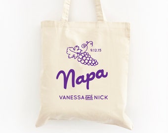 Wedding Welcome Bags / Wedding Welcome Bag / Personalized Tote Bag / Custom Tote Bag / Vineyard Wedding