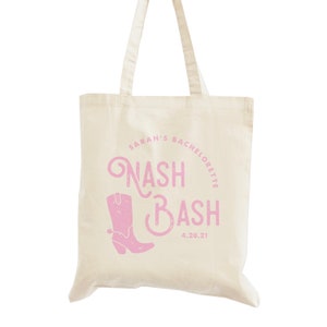 Bachelorette Bag / Nashville Bachelorette / Bachelorette Favors / Bachelorette Tote Bag / Custom Tote Bags / Personalized Tote Bag
