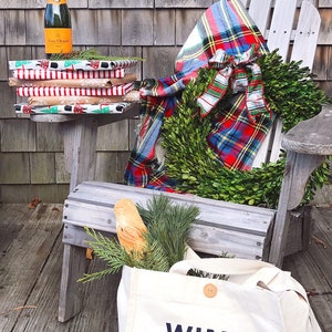 Wine Bread Cheese Tote Bag / Reusable Bag / Shopping Bag / Shopper / Eco Friendly / Market Tote / Hostess Gift image 2