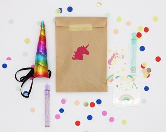 Unicorn Goodie Bag, Unicorn Party Favor, Kids Favor Bag, Unicorn Party Bag, Unicorn Birthday