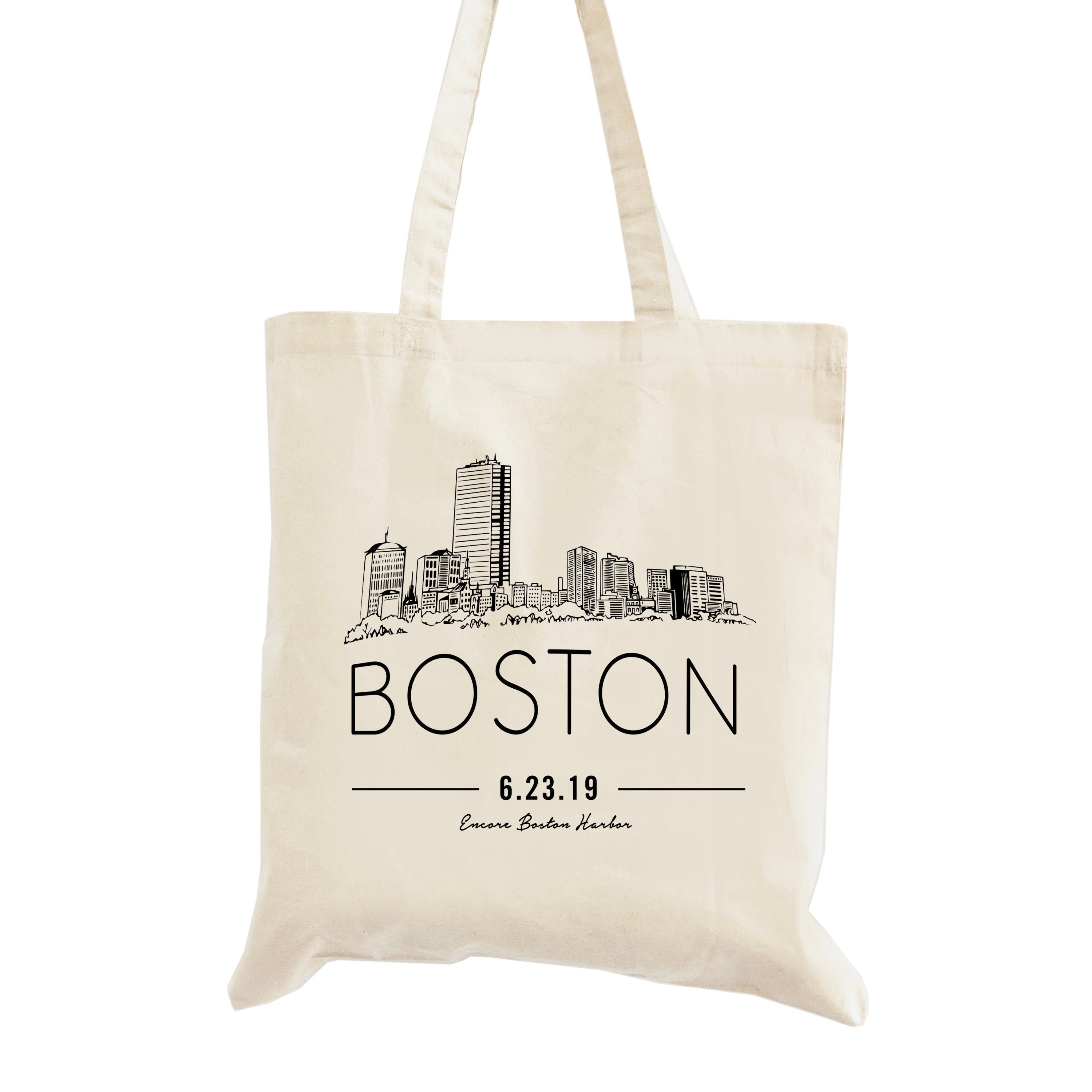 Cotton Canvas Tote Bag - Boston, MA (BOS)