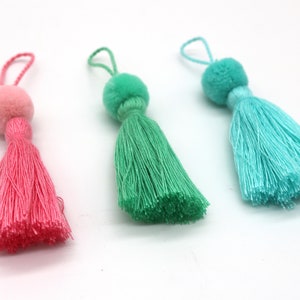 Mini Tote Tassel, Decorative Tassel for Bag, Tassel Pompom for Hand Bag ...