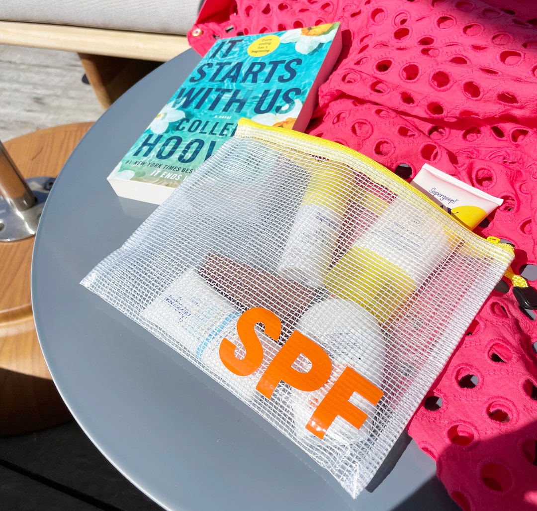 Sunscreen Bag, SPF Bag, Sunscreen Storage Bag, Bachelorette Sunscreen Bag, SPF Bag, Sunscreen Storage Bag, Bachelorette