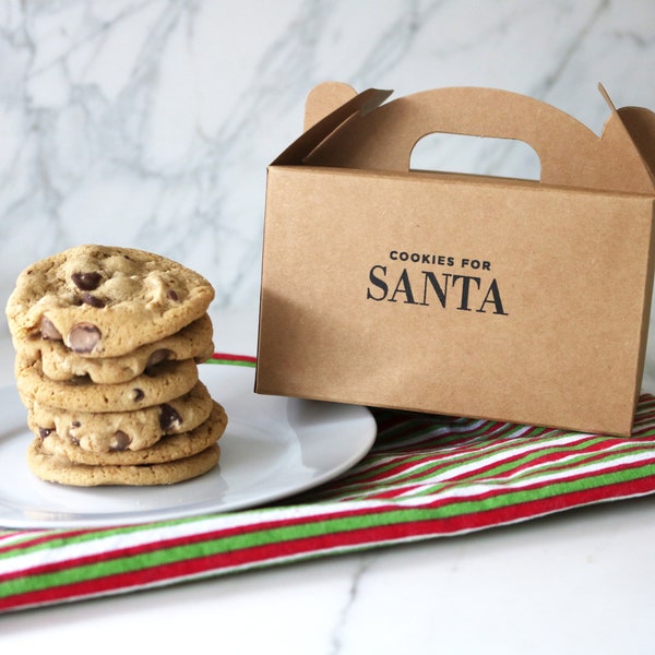 Cookies For Santa Treat Box, Cookie Box, Santa's Cookies, Christmas Cookie Box