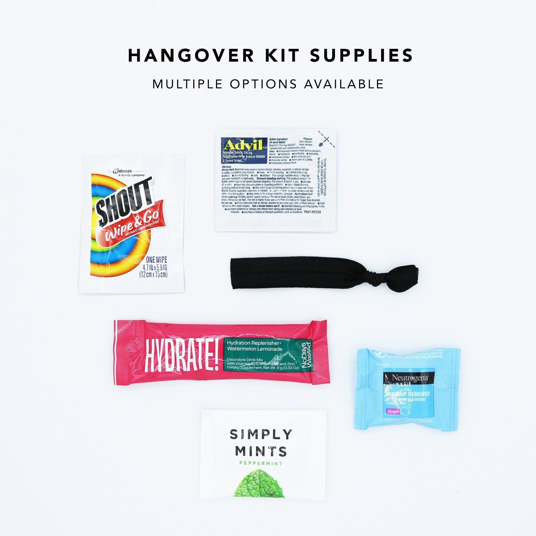 Hangover Kit Supplies Hangover Kit Wedding Hangover Kit 