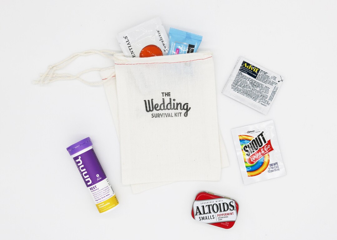 Wedding Survival Kit, Wedding Hangover Kit, Wedding Hangover Recovery