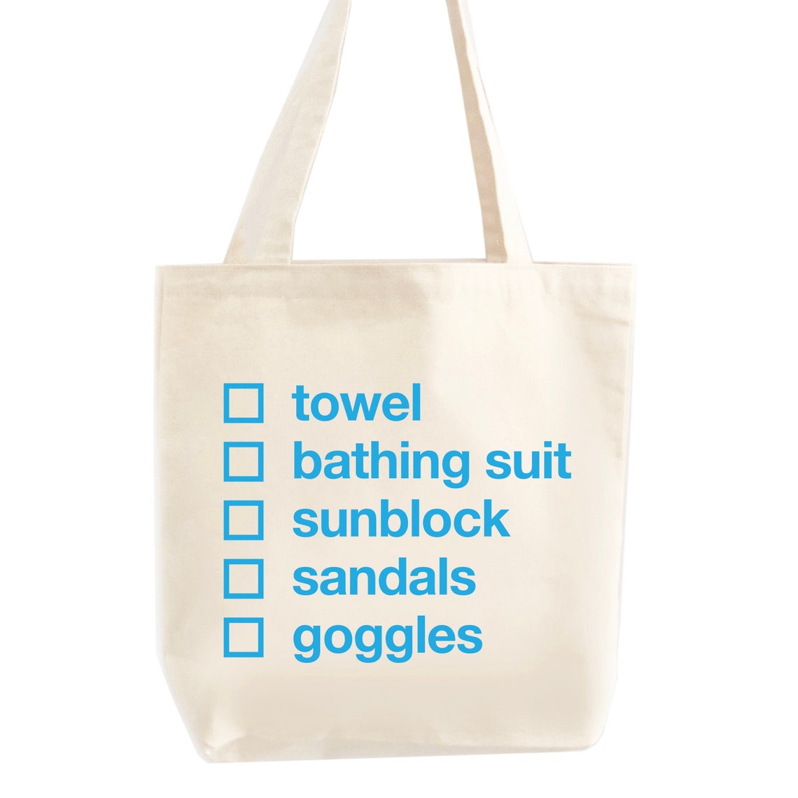 Swim Checklist Tote Bag Swim Bag Swim Bag for Kids Pool Etsy
