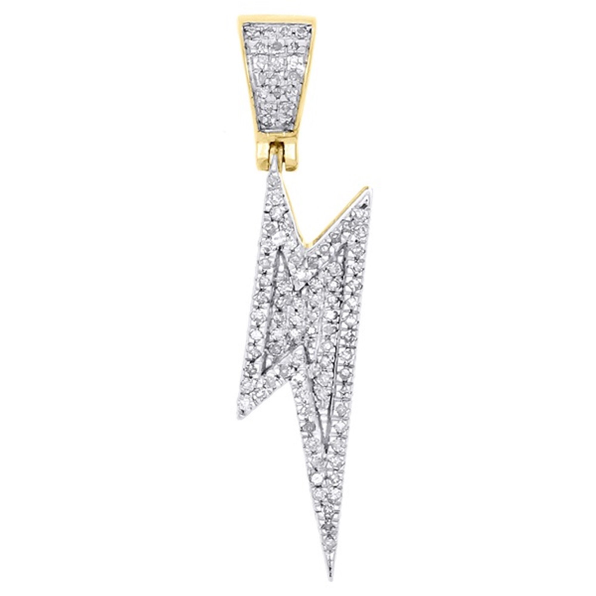 Lightning Round Cut Diamond Pendant / Attractive Birthday Gift Etsy