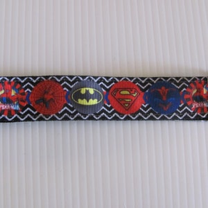 Super Heroes Wristlet Key Fob Symbols