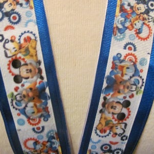 Disney stijl Mickey, Donald, Goofy Pluto lint Lanyard 22"