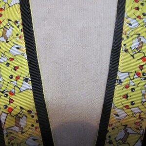 Cartoon stijl lint Lanyard 21-inch geel