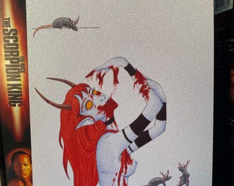 Vampire Glitter Print
