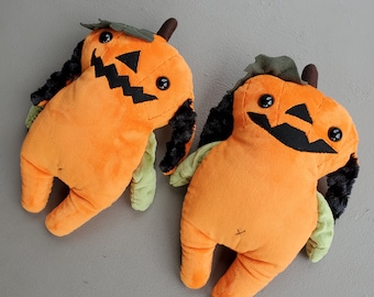 Chunky Pumpkin Troll Plush Handmade stuffed animal