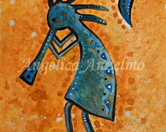 Kokopelli Painting Giclee Art Print