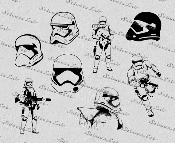 Digital Svg Png Stormtrooper First Order Star Wars Etsy