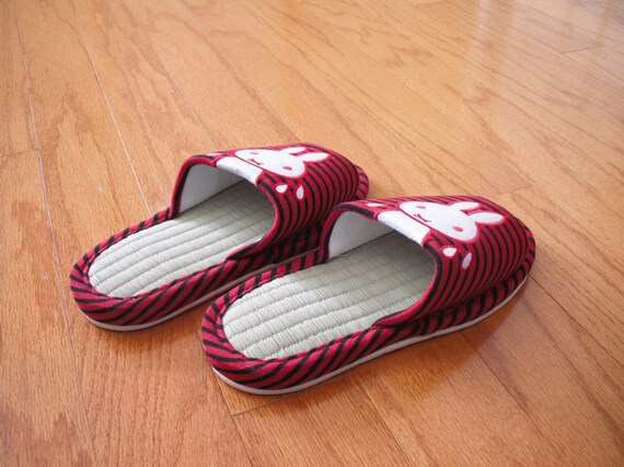 Rabbit House Slippers Bamboo Insole Wide Width Open Toe - Etsy