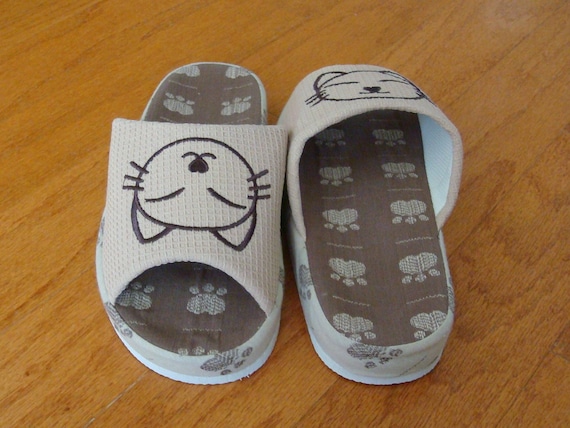 Knp260016s/arch Support Wide Width Bamboo Cat House Slippers