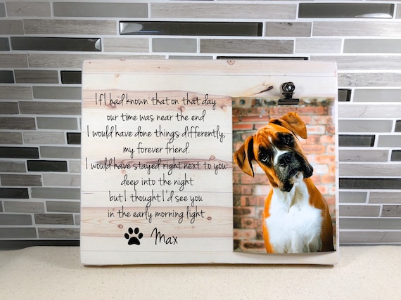 dog memorial frame uk