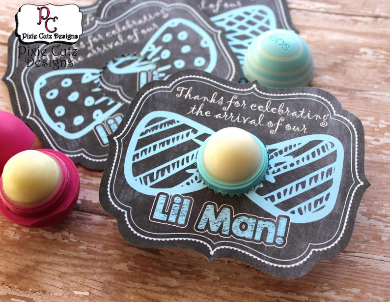 EOS Lip Balm Baby Shower Favor Baby Boy Shower Favor Boy Etsy