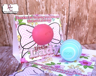 Baby girl EOS shower favor; EOS lip balm shower favor; EOS bow shower favor; Baby girl shower favor; bow Eos favor; bsf305