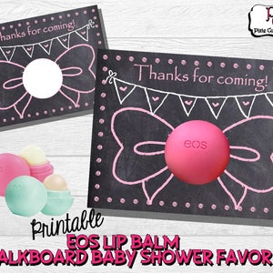 Baby shower favor; EOS lip balm favor; lip balm baby shower favor; EOS; Baby girl shower favor; Girl shower favor; Shower favor; bsf305