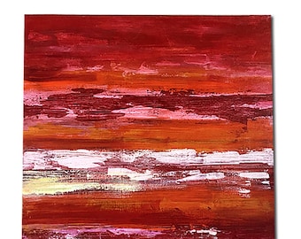 Red painting, wall art, canvas original, original art, abstract art, modern art, abstract painting, acrylic on canvas