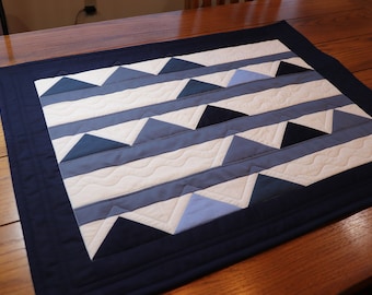 Mountain Baby - Modern, handmade baby quilt - 29" x 38"