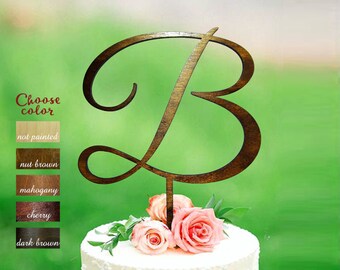 letter b cake topper