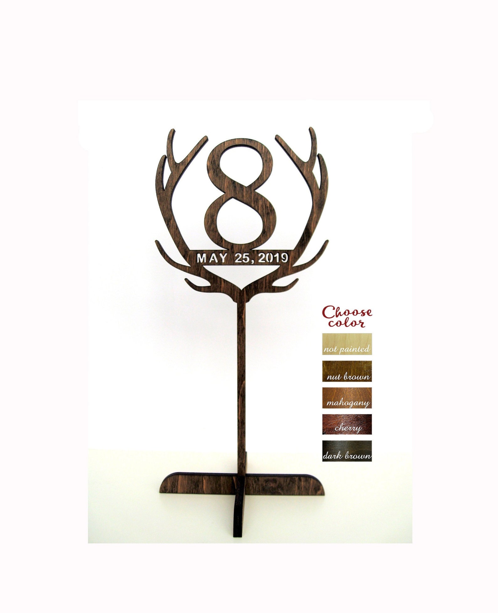 Wooden Table Numbers Table Numbers on Sticks Freestanding Etsy