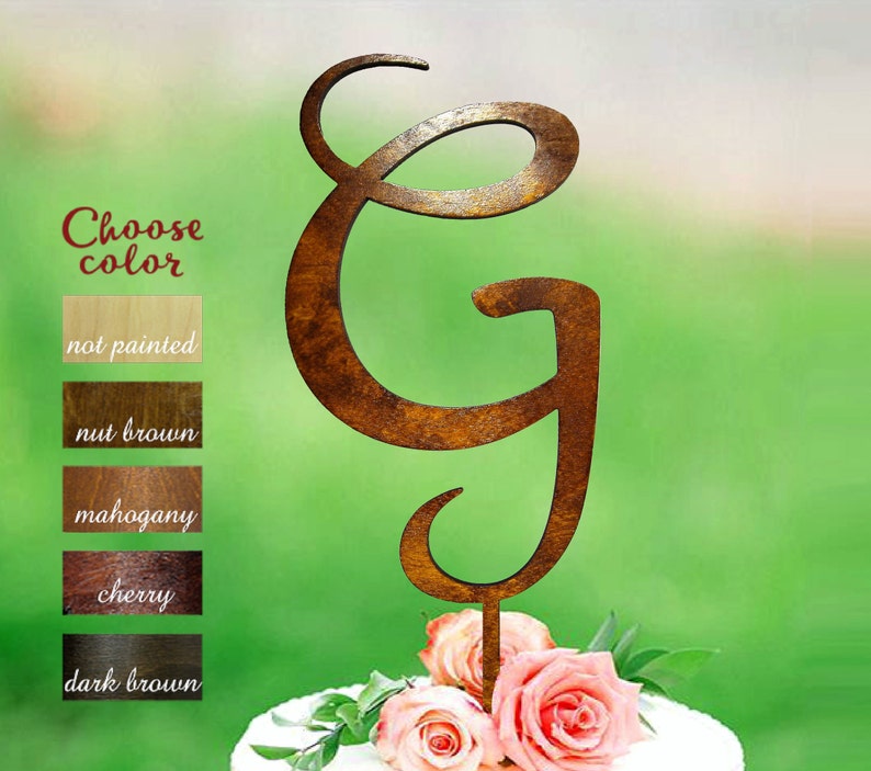 G Cake Topper Cake Topper Letter Cake Toppers for Wedding Etsy