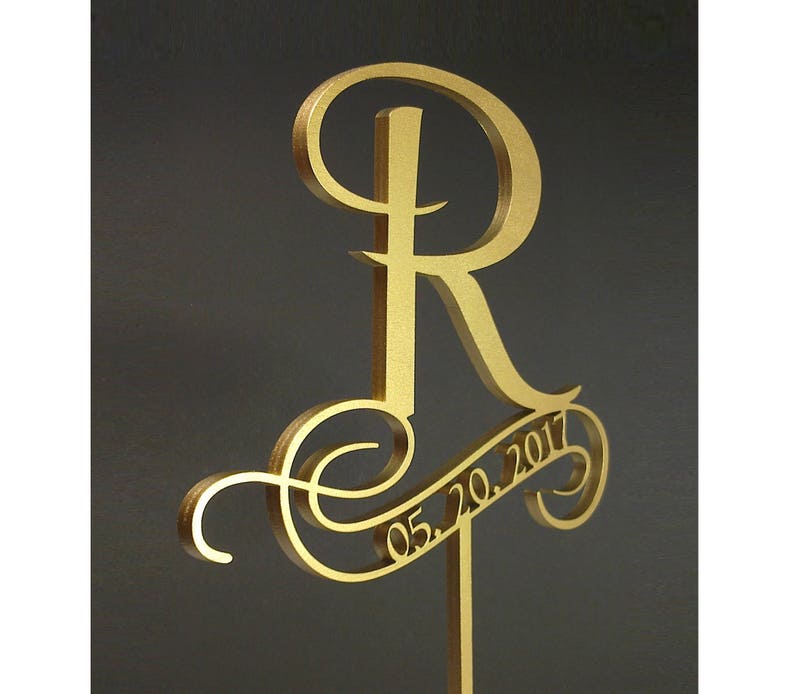 Letter J Cake Topper Cake Topper Letter J Wedding Cake Etsy