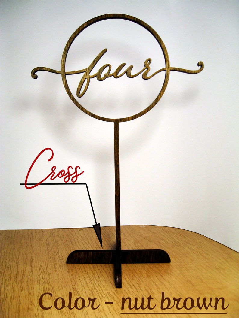 Wooden Table Numbers Table Numbers on Sticks Freestanding Etsy