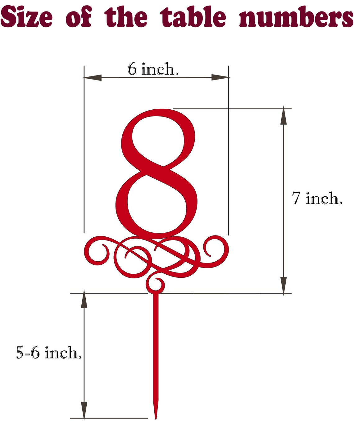 Wedding Table Numbers Wooden Table Numbers Wood Table Number Etsy