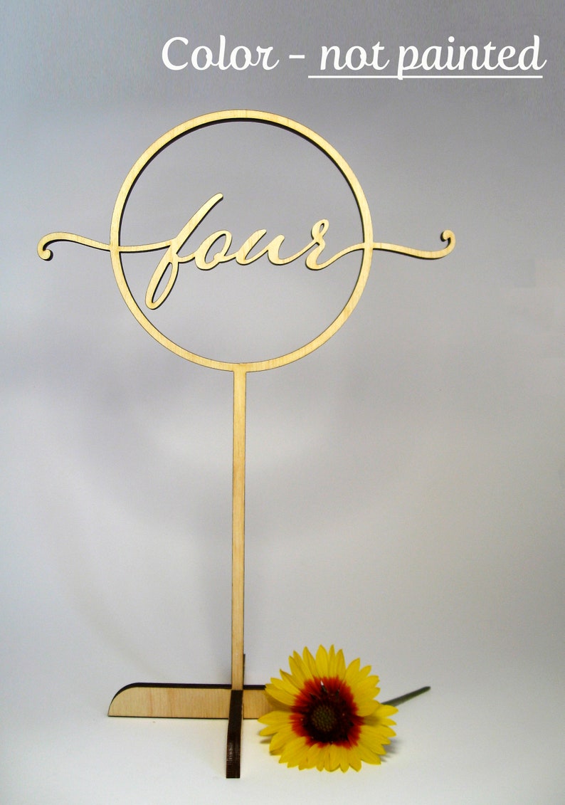 Wooden Table Numbers Table Numbers on Sticks Table Numbers Etsy