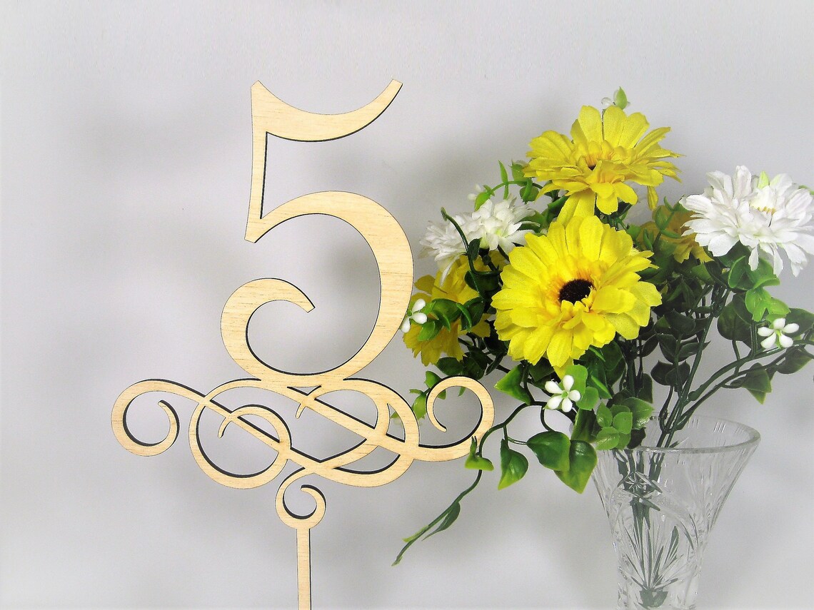 Wedding Table Numbers Wooden Table Numbers Wood Table Number Etsy