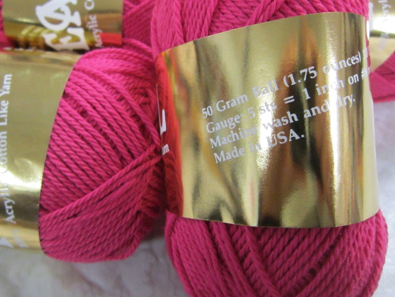 Brunswick Pearl yarn in Rose color 100 acrylic yarn 50 gram Etsy