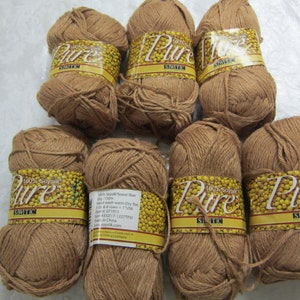 Camel colored STWC Pure Yarn; 100% soysilk; 50 gm; 150 m,;  knitting machines,hand knitting or crochet; color #332; 4 dollars a ball