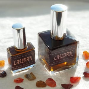 LAUDAN all-natural signature perfume (resinous warm amber oak leather incense balsamic)