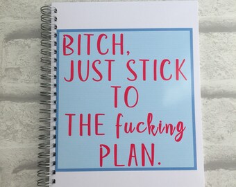 Slimming World Friendly - Food Planner Diary - Diet Tracker - Food Log - 8 Week / 12 Week Planner - Just Stick to the Fucking Plan