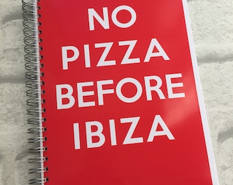 Slimming World Friendly - Food Planner Diary - Diet Tracker - Food Log - 8 Week / 12 Week Planner - No Pizza Before Ibiza