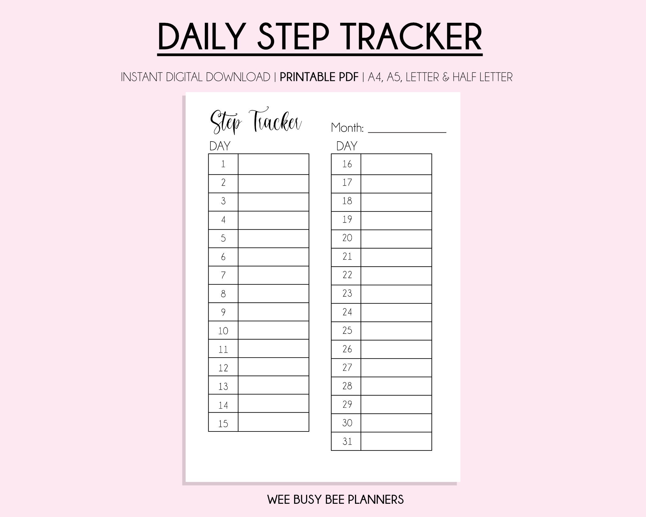 step-tracker-printable-monthly-step-challenge-digital-etsy