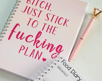 Food Diary, Weight loss Journal, Food Planner, Food Tracker, Daily Food Journal, Weight Tracker, Weightloss, Calorie Counting, Daily Planner