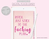 Food Diary, Digital Weight Loss Journal, Calorie Tracker, Digital Food Planner, Weight Tracker, Goodnotes, Meal Planner, Weightloss Planner