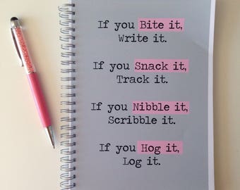 Slimming World Friendly - Food Planner Diary - Diet Tracker - Food Log - 8 Week / 12 Week Planner - Bite it Write it