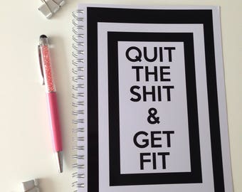 Slimming World Friendly - Food Planner Diary - Diet Tracker - Food Log - 8 Week / 12 Week Planner - Quit the Shit & Get Fit