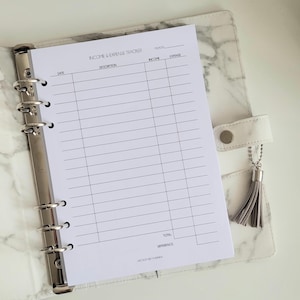Monthly Budget Inserts, Planner Inserts A5 PRINTED, Income Tracker, Expense Tracker, Binder, A5 Filofax Refill Pages, Small Business Finance