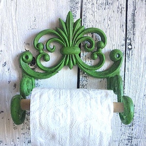 Cast Iron Toilet Paper Holder, Bathroom Storage, Scroll Toilet Paper Holder, image 1