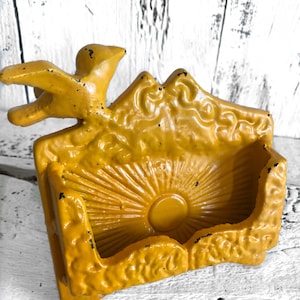 Vintage Style,  Shabby Chic Business Card Holder, Desk Decor, Office Decor