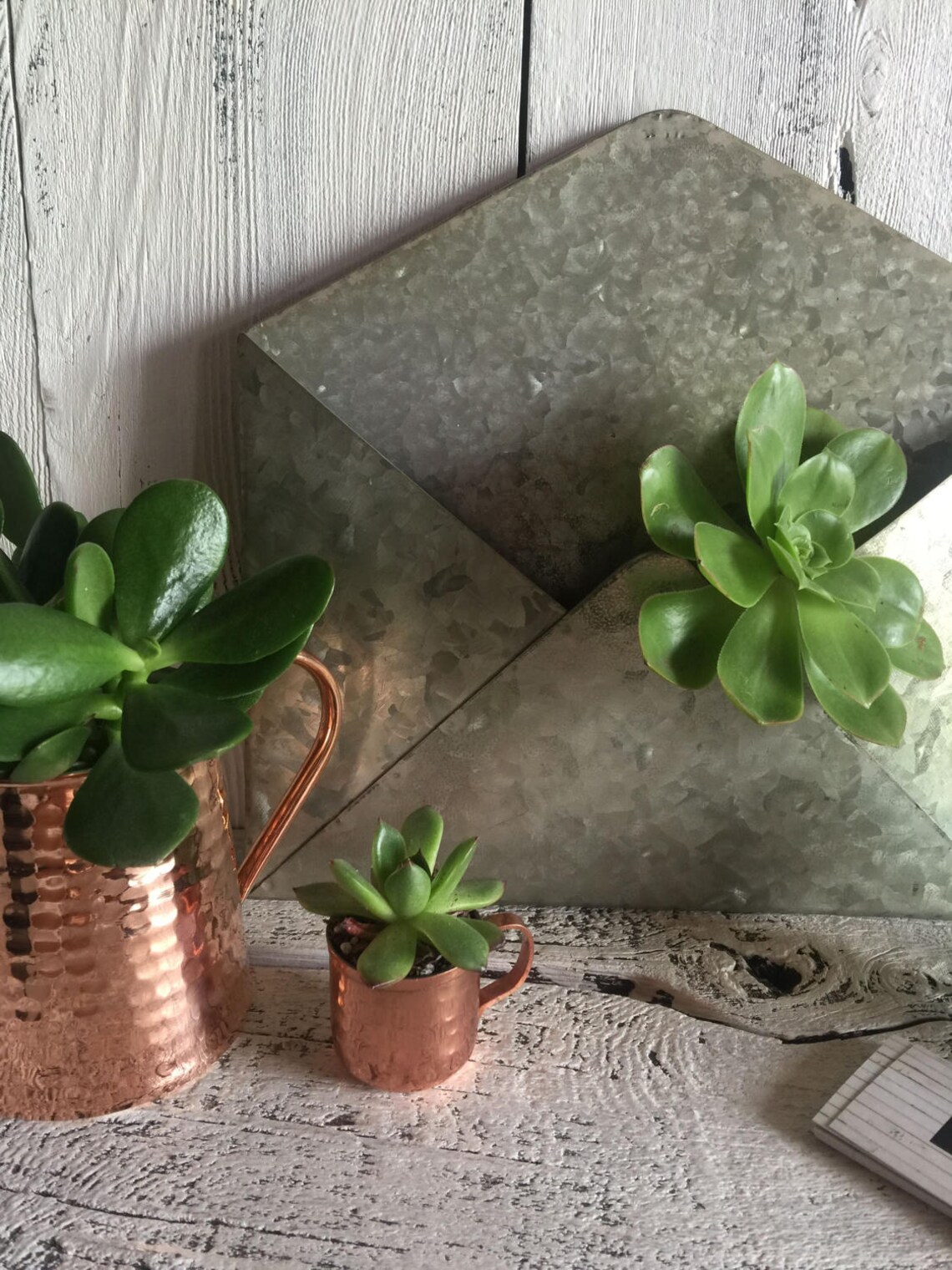 Galvanized Steel Envelope Mail Holder Etsy